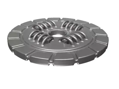Classic Clutch Plate Low-poly 3D model
