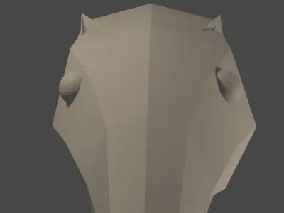 Low-Poly Anteater animal Free low-poly 3D model