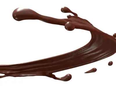 Chocolate Splash Free 006 3D model