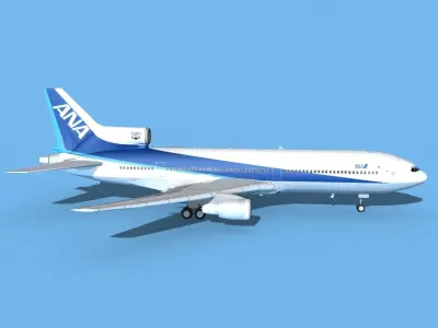 Lockheed L-1011 All Nippon Airways 3D model