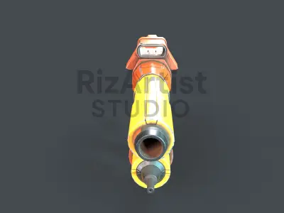Paintball Gun Low-poly 3D model