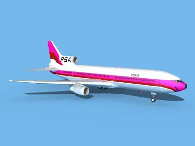 Lockheed L-1011 PSA 3D model
