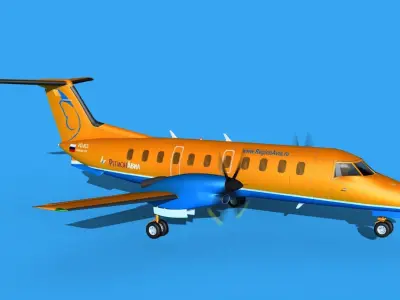 Embraer EMB120 RegionAvia RU 3D model