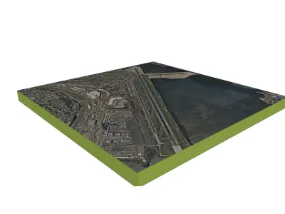 LaGuardia International Airport Terminal - High Resolution Image 3D model
