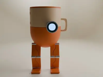 cup robot 3D model purchase