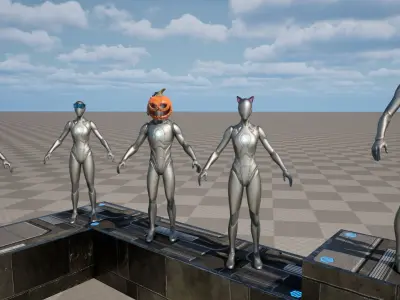 Head Wear Pack 2 Game Ready Low-poly 3D model