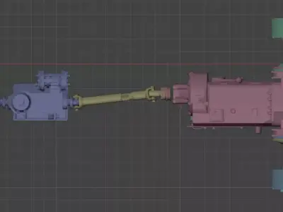 Panzerkampfwagen V Panther transmission 3D model