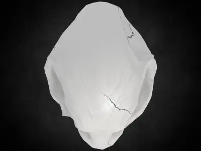 Low poly Crowskull bird of prey mask Low-poly 3D model