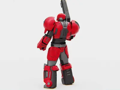 CYBER SOLDIER NEMO   RIGGED 3D model