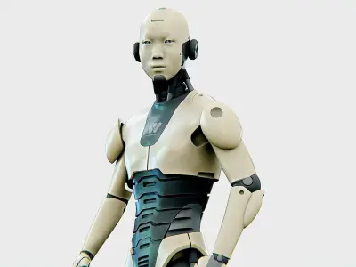 ANDROID M-3000  Rigged for Unreal Engine - Unity - MIXAMO  3D model