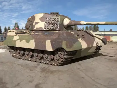 King Tiger Tank  3D model