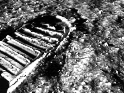 Astronauts First Footprint On The Moon 3D model