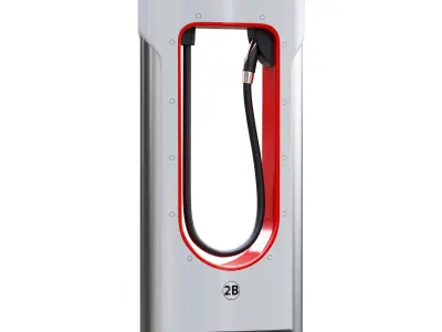 Tesla Supercharger Station 3D model