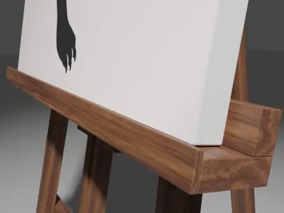 The Duck Adjustable Hardwood Easel by Path Design Free 3D model