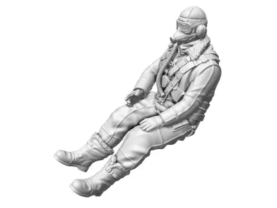 Vintage RAF Airman 3D print model