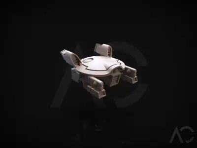 Gun Drone AC Free 3D print model