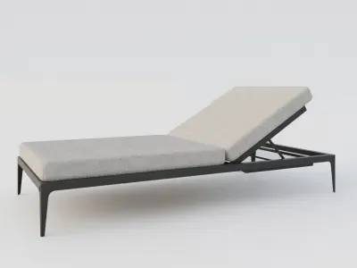 Sunbed sun Lounger 3D model Low-poly 3D model