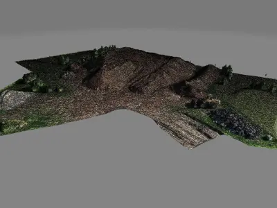 Vyskov construction site pile of soil Free 3D model