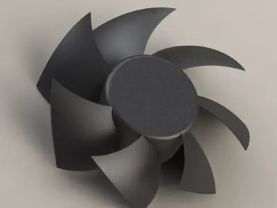 pc fan- propeller 3D model