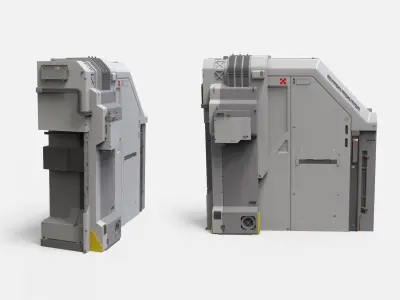 sci-fi Architecture kitbash 46 3D model