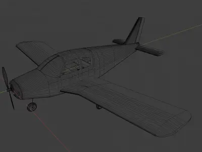 Piper PA-28 Cherokee RC plane 3D model 3D model