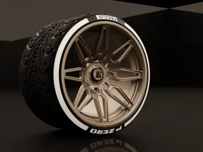 JRC 3 VVith PIRELLI Tire 3D model
