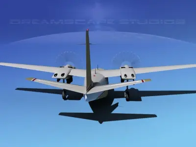 Rockwell Aero Commander 560 V15 3D model