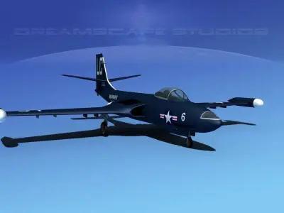 McDonnell F2H2 Banshee V01 3D model