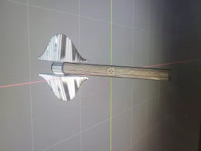 fantasy axe game ready Low-poly 3D model