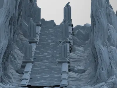 Himalayas mountain trail 3D model