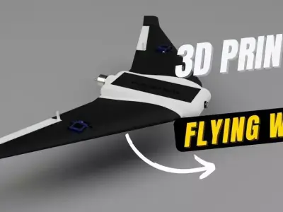 FLYING WING FPV DRONE 3D print model