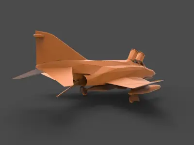 Douglas F-4 Phantom II 3D print model