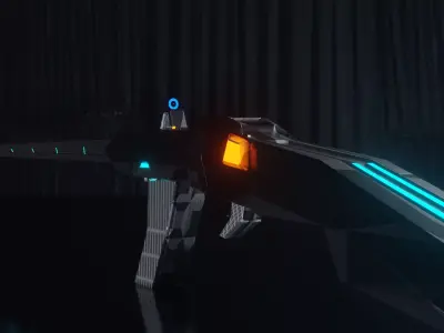 Tech Rifle Free 3D model