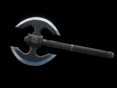 Game Ready Axe  3D model 3D model
