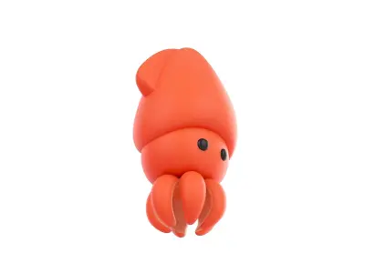 Character069 Squid 3D model