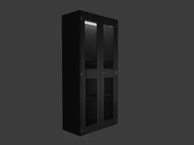 Military Locker with ASMR Elements 3D print model