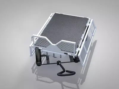 Cargo Cart White  3D model