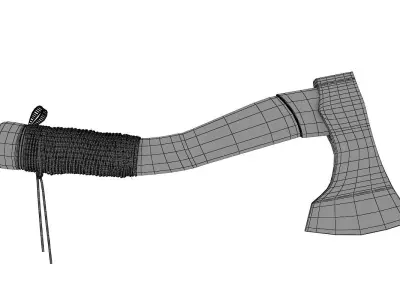 Battle Axe  Low-poly 3D model