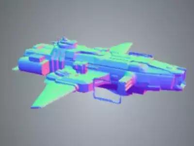 Heavy Assault Starship KL-517 3D model