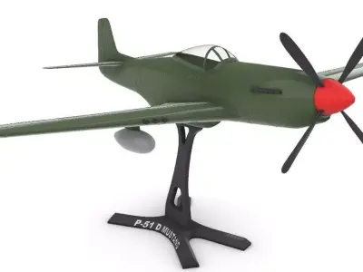 P51 D Mustang 1-32 3D print model