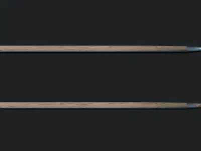 Medieval Partizan Spear Low-poly 3D model