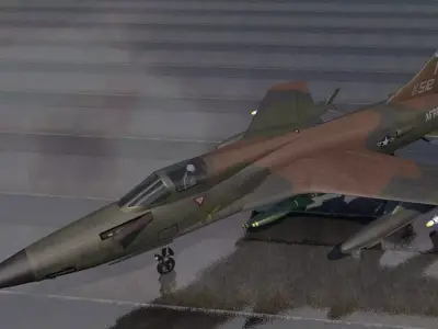 Republic F-105D Thunderchief 3D model