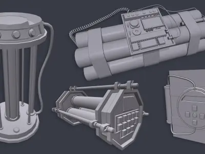 Bomb Base Mesh 3D model