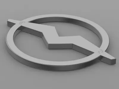 mmz logo 3D model