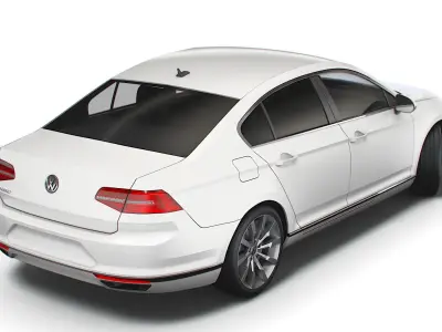 VW Passat Highline B8 2019 3D model