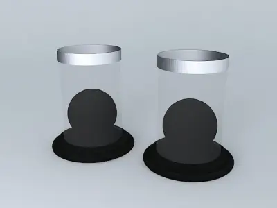 Decorated with white beads Free 3D model