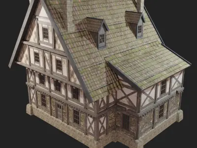 Medieval House 01 3D model