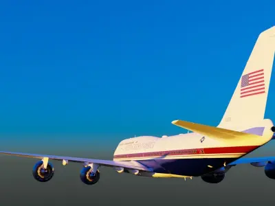 747-8 Airforce One - New Paint 3D model