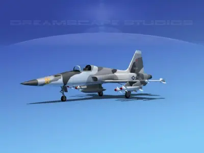 Northrop F-5E Tiger V12 Navy 3D model