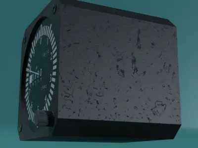 Altimeter clock 3D model